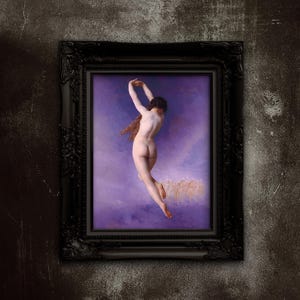 La Pleiade Perduta: Stampa Artistica della Ninfa Danzante - Poster di Bouguereau rimasterizzato su carta opaca di alta qualità
