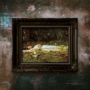 Ophelia by Friedrich Wilhelm Theodor Heyser. Art Print on Premium Matte Paper. Remastered. Unframed