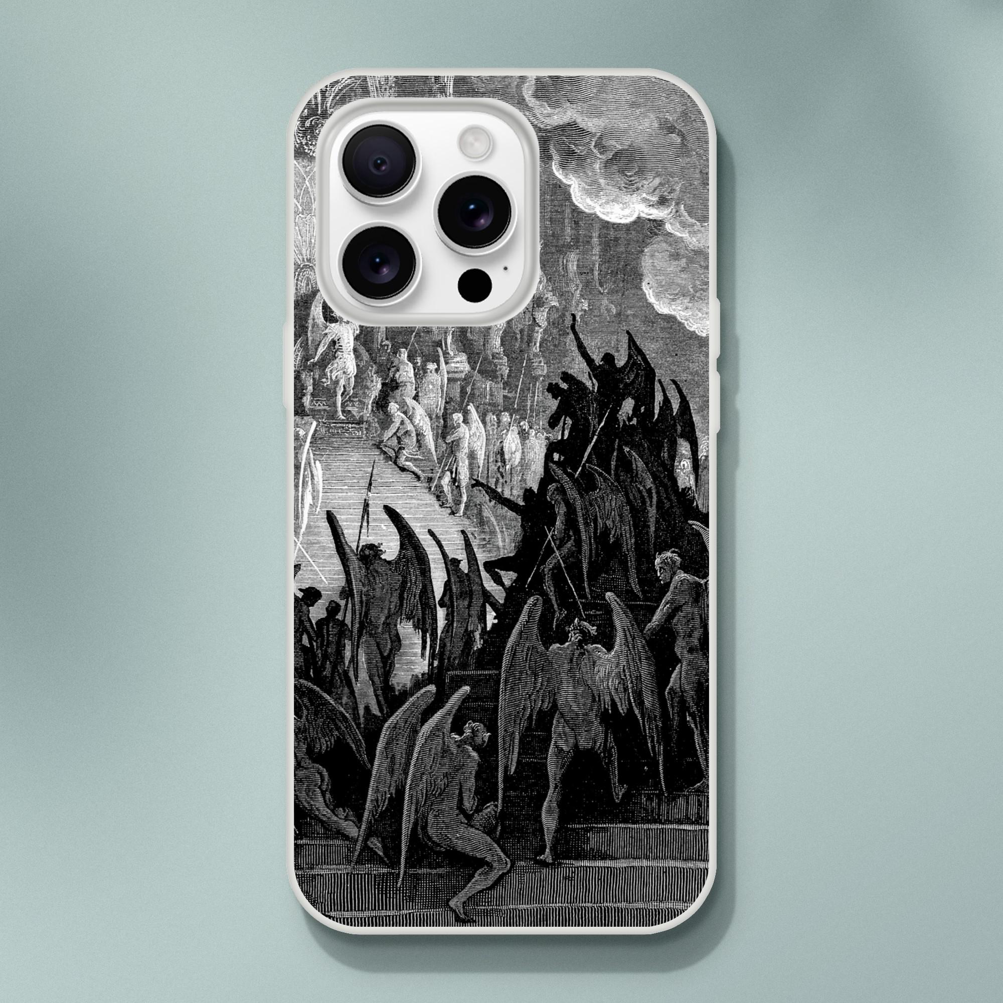 Gustave Dore Satan in Council Vintage iPhone Case - Gothic