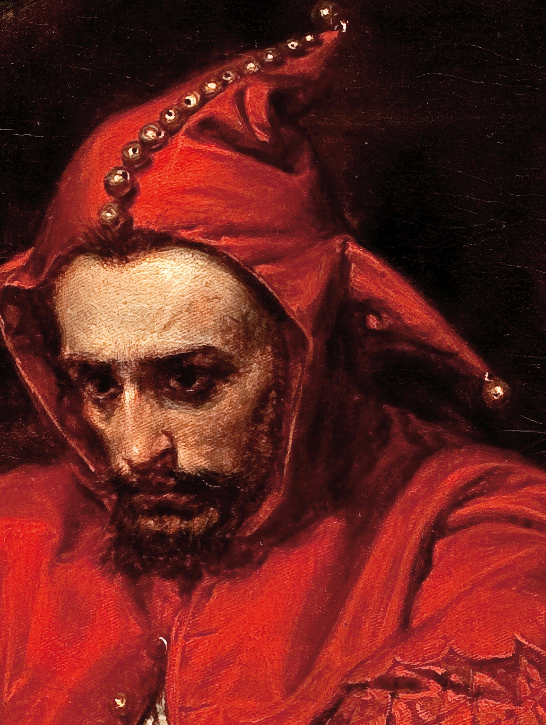 Jan Matejko Stańczyk the Sad Clown. Jester Art Print. Joker Dark