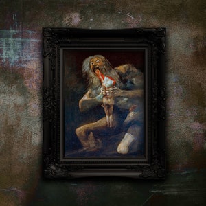 Goya&#39;s Saturn Devouring His Son - Gothic Matte Paper Poster (Unframed)