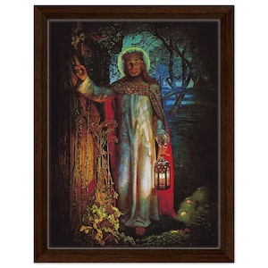 Cuadro de William Holman Hunt de inspiración victoriana: La luz del mundo.