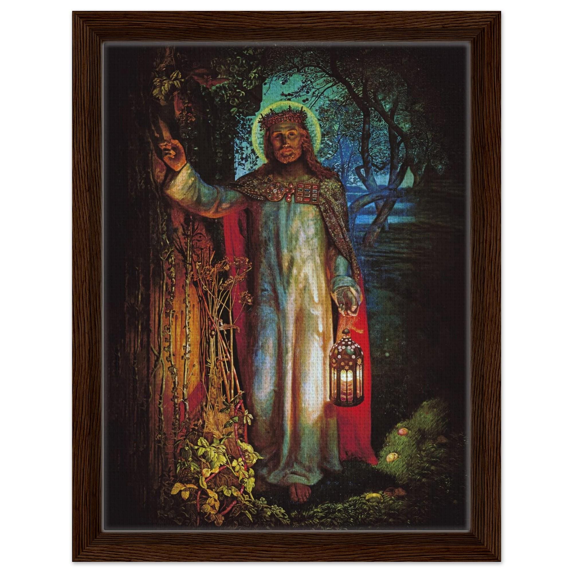 Stampa Su Tela William Holman Hunt – La Luce Del Mondo, Quadro Ready To Hang 40x50 Cm