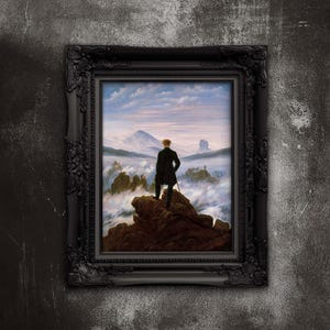 Wanderer Above The Sea of Fog Poster - Caspar David Friedrich Art - Premium Matte Print for Home Decor