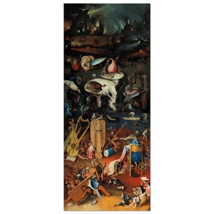 Hieronymus Bosch 'Helvetet'-affisch: Jordiska fröjdernas trädgård konsttryck