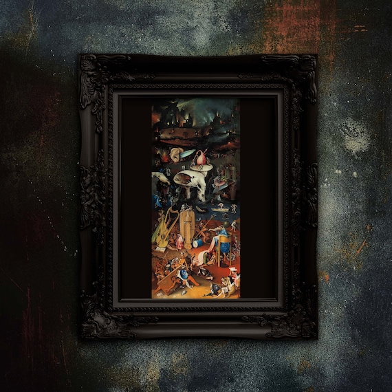 Hieronymus Bosch Hell Print, Garden of Earthly Delights Poster - Etsy