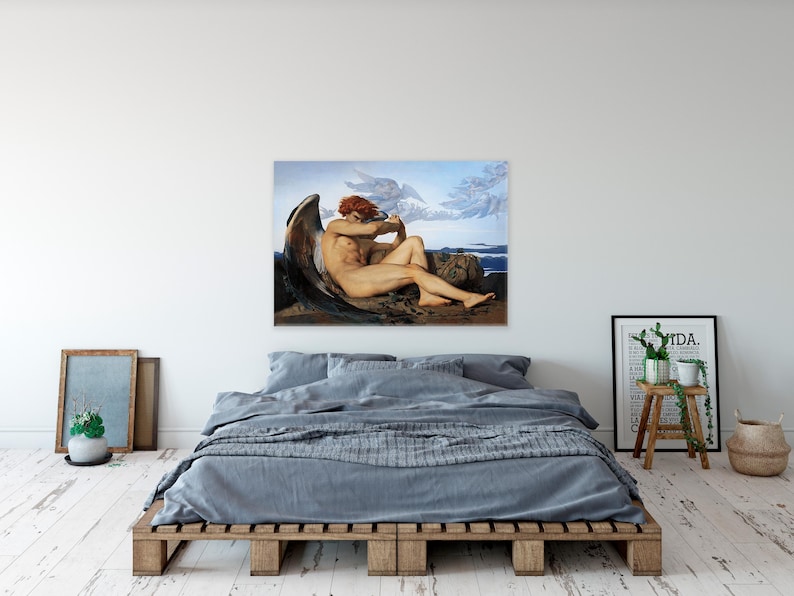 Fallen Angel Lucifer Print: Alexandre Cabanel, Dark Academia Art image 10