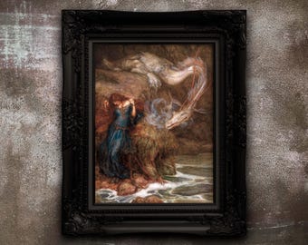 Arthur Rackham Andromeda Kunstdruck - Fantasy Matte Poster