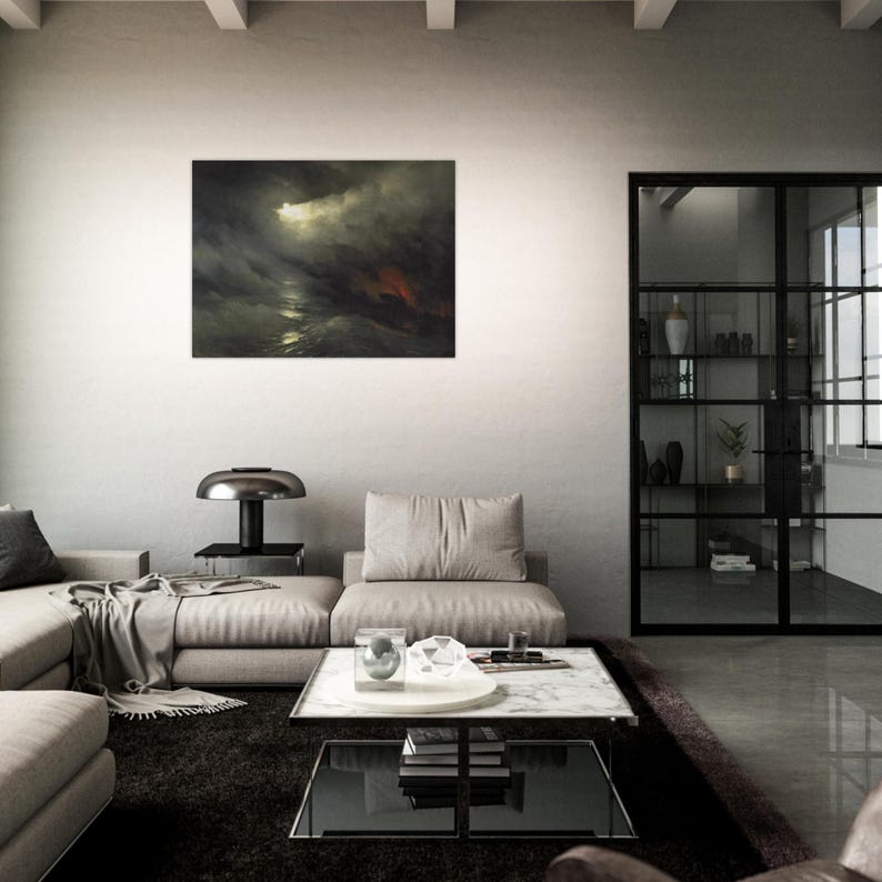 Ivan Aivazovsky Creation of the World Poster | Dark Romantic Seascape | Premium Matte Art Print