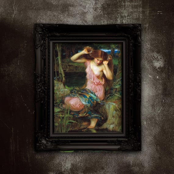 Lamia Art Print by Waterhouse: Mystic Matte Paper Poster