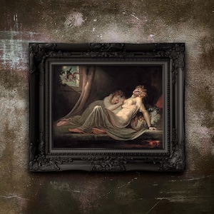 Henry Fuseli The Incubus Fantasy Art Print - Gothic Occult Poster - Premium Matte Art Unframed