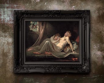 Henry Fuseli The Incubus Art Print - Gothic Occult, Unframed Matte Poster