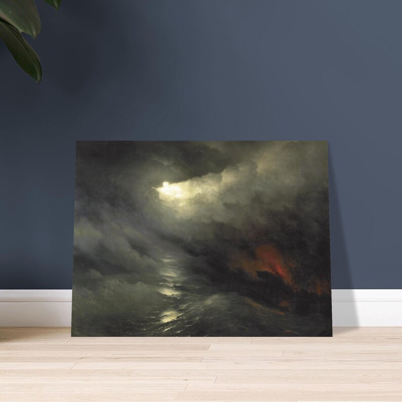 Ivan Aivazovsky Creation of the World Poster | Dark Romantic Seascape | Premium Matte Art Print