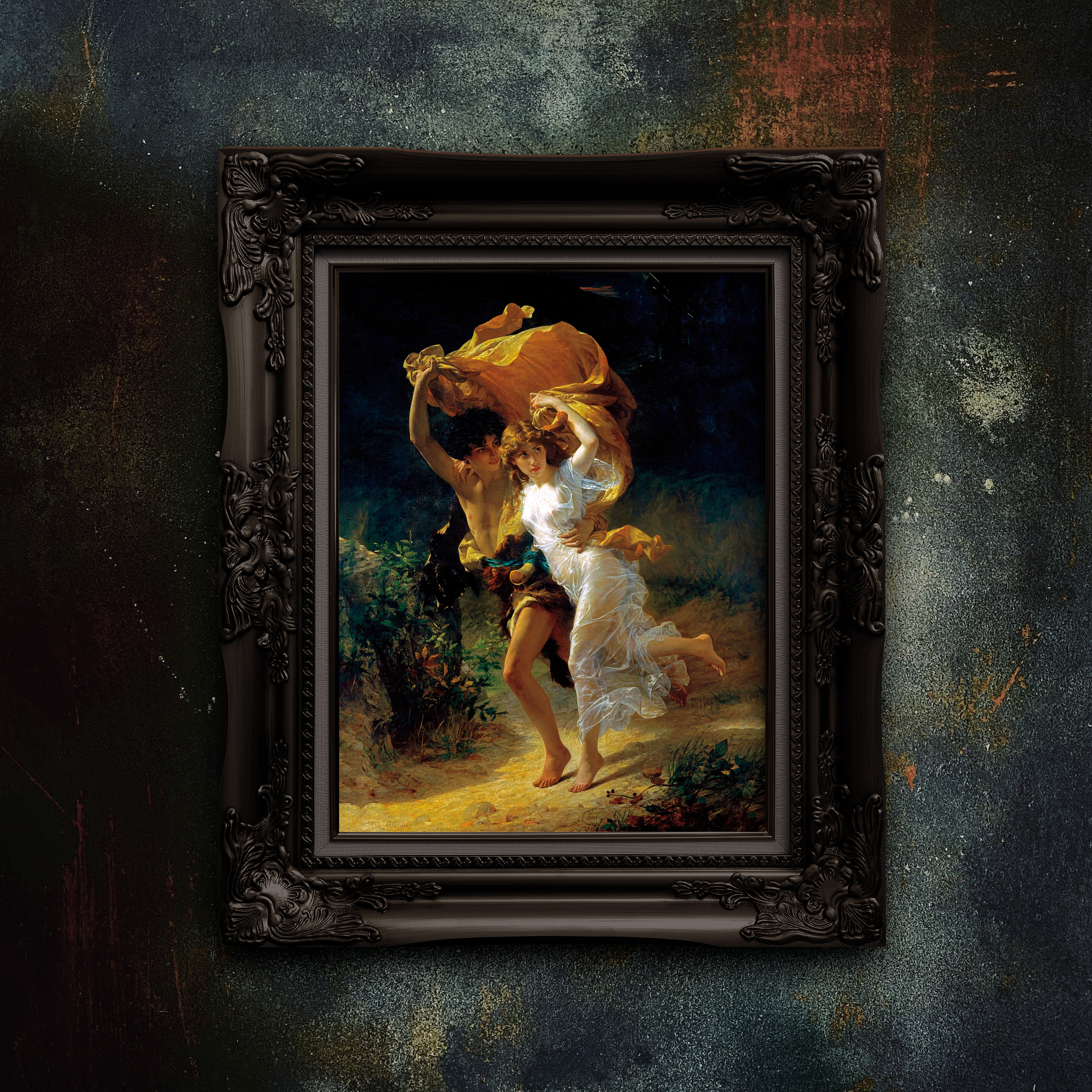 絵画 The STORM The Storm by Pierre-auguste Cot. College Dorm Decoration. Modern