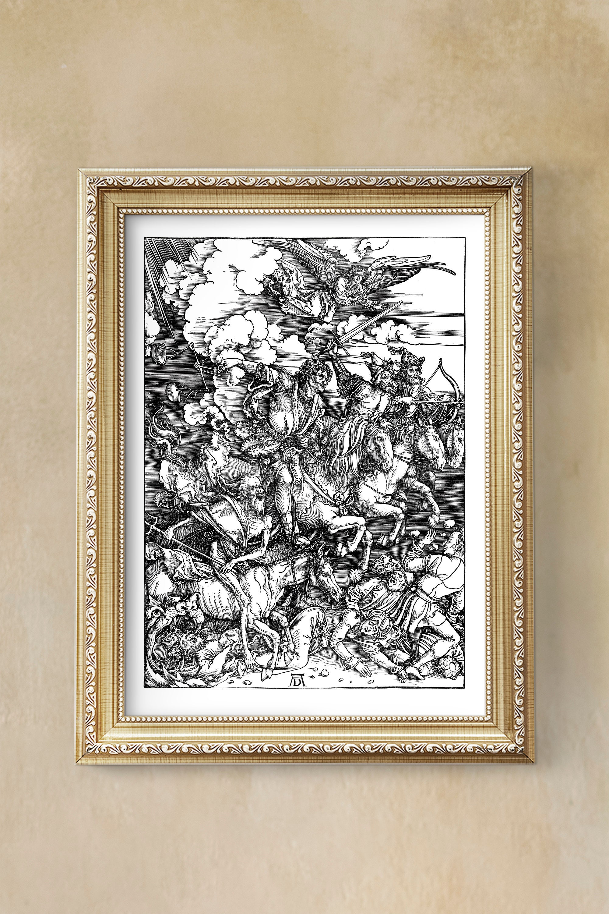 アルブレヒト・デューラー：黙示録の四騎士、ルネサンス木版画 - Etsy 日本