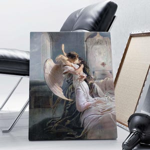 Impression d&#39;art romantique Mihály Zichy : oeuvre d&#39;art murale remasterisée sur toile