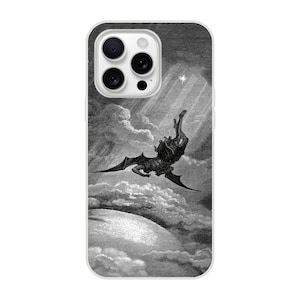 Lucifer The Fallen Angel Vintage iPhone Gothic Case - Occult Paradise Lost Design