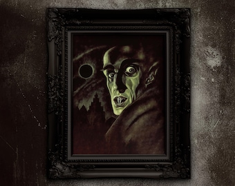 Nosferatu-filmposter 1922: geremasterde horrorkunstafdruk