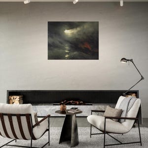 Ivan Aivazovsky Creation of the World Poster | Dark Romantic Seascape | Premium Matte Art Print