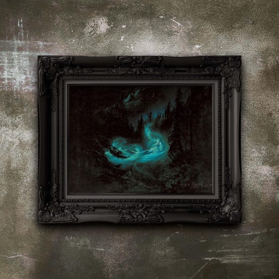 The Fairy Dance Dark Art Print – Karl Wilhelm Diefenbach, Matte Paper