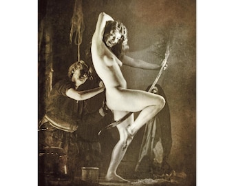 William Mortensen Witchy Art Poster | Preparation for Sabbath Remastered Matte Print | Gothic Home Decor Gift