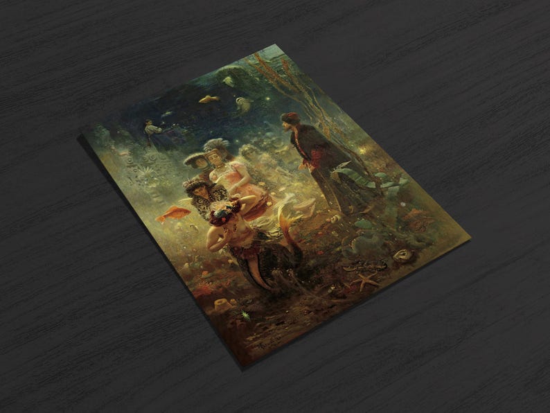 Ilya Repin Sadko Art Print - Russian Folklore Matte Poster - Etsy