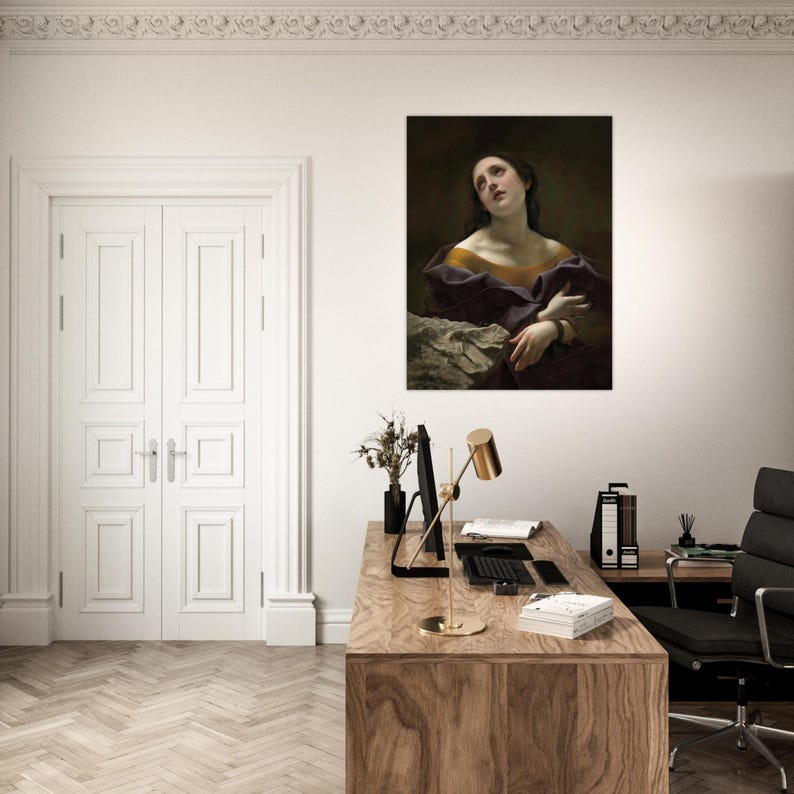Carlo Dolci's Allegory of Patience Poster - Premium Matte Paper Art Print - Unframed Wall Decor