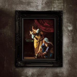 Artemisia Gentileschi Judith And Her Maidservant Poster - Baroque Art Print on Premium Matte Paper