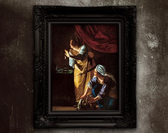 Artemisia Gentleschi 'Judith' Kunstdruck – Barocke Malerei auf Mattem Papier