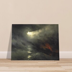 Ivan Aivazovsky Creation of the World Poster | Dark Romantic Seascape | Premium Matte Art Print
