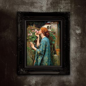 John William Waterhouse - The Soul Of The Rose Premium Matte Paper Poster | Remastered Art Print Gift