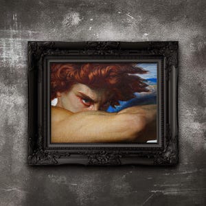 Fallen Angel Detail Poster - Alexandre Cabanel Reproduction Art - Classic & Modern Wall Decor