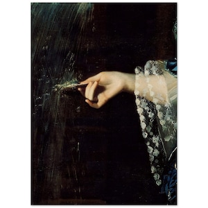 Baroque Hand Art Print: Eclectic Vintage Portrait (Unframed)