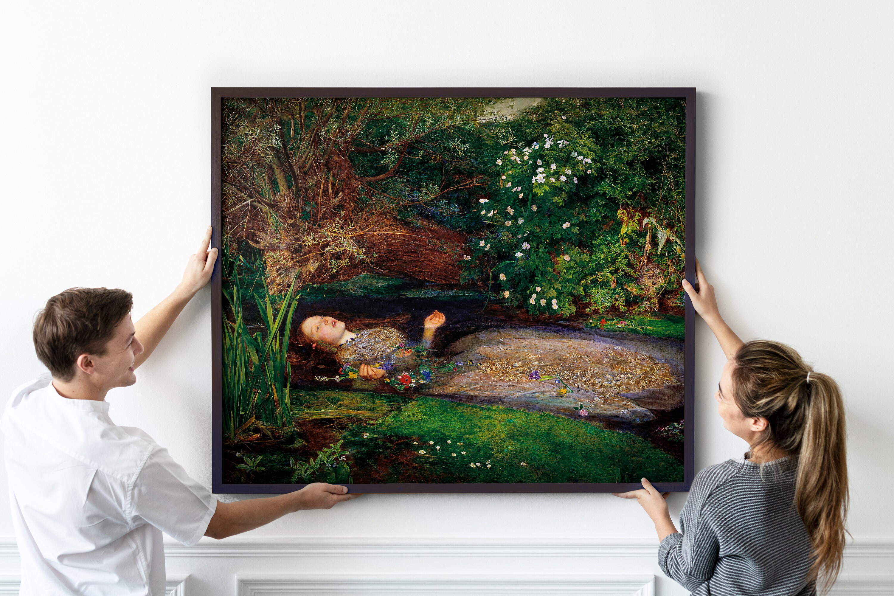 ミレー　『オフィーリア』額装品アート Amazon.co.jp: BiblioArt Series ジョン・エヴァレット・ミレイ