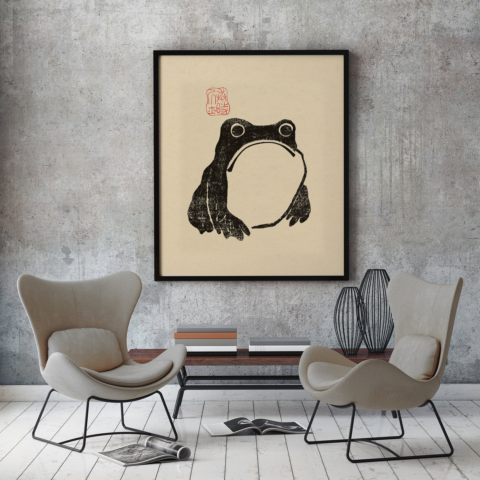 日本美術。松本豊治作「カエル」の版画。木版複製。額なし - Etsy 日本