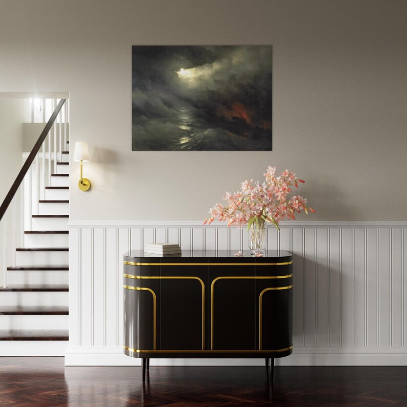 Ivan Aivazovsky Creation of the World Poster | Dark Romantic Seascape | Premium Matte Art Print