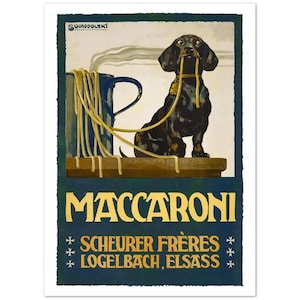 Vintage Dachshund Print - Funny Sausage Dog Poster - Perfect Gift for Dog Lovers