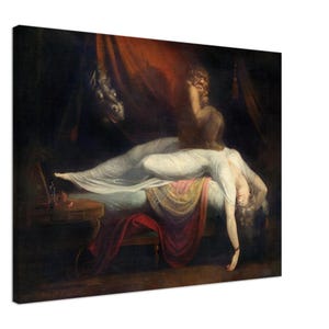 The Nightmare by Henry Fuseli: Goth Occult Canvas Art Print