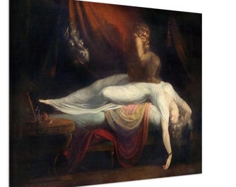 The Nightmare by Henry Fuseli: Goth Occult Canvas Art Print