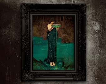 Waterhouse Circe Print: Pre-Raphaelite Greek Myth Art