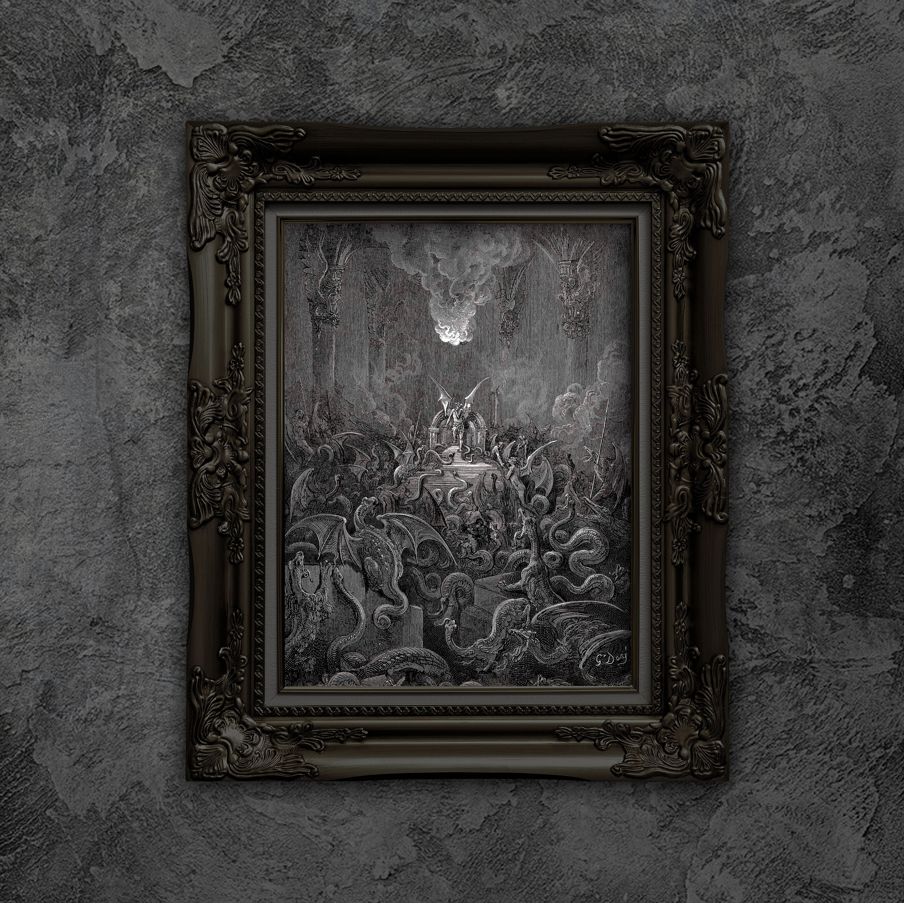 Gustave Doré 'paradise Lost' Print: Gothic Biblical Art - Etsy