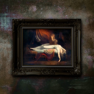 Fuseli The Nightmare Art Print: Goth Occult Decor, Old Master Matte Poster