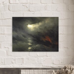 Ivan Aivazovsky Creation of the World Poster | Dark Romantic Seascape | Premium Matte Art Print