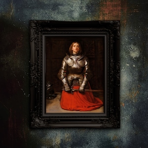 Joan of Arc Art Print by John Everett Millais - Religious Icon Reproduction