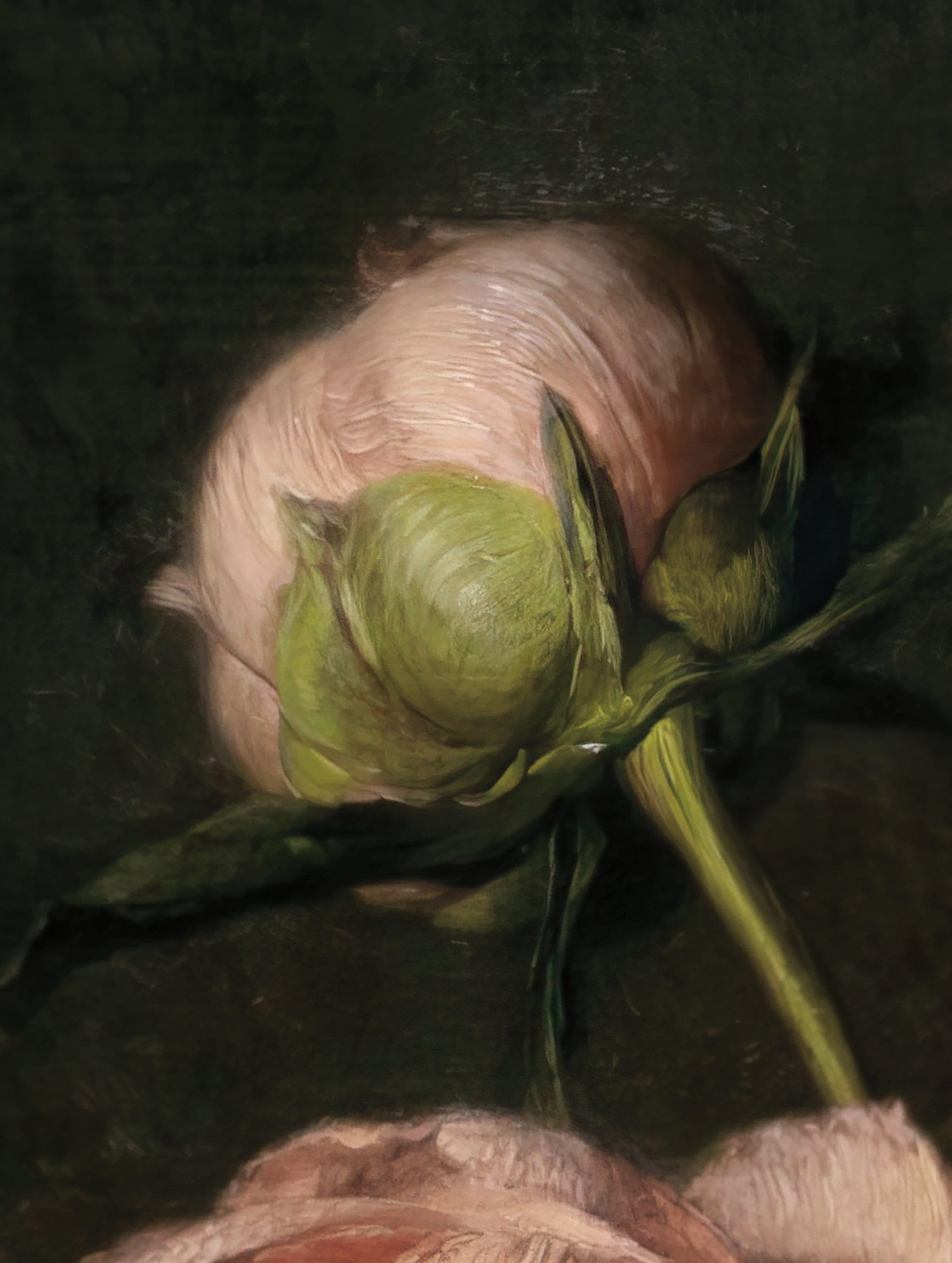 Vintage Peony Print: Moody Floral Still Life, Dark Oil Painting - Etsy