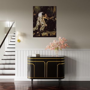 Pierrot’s Kiss Dark Romantic Art Print - Gothic Wall Decor, Moody Victorian Aesthetic Poster, Carlos Bonvalot Inspired Wall Art image 17