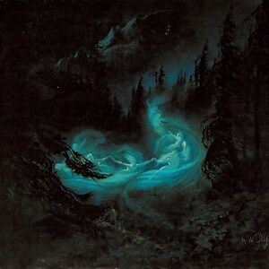 The Fairy Dance  - Dark Art Print by Karl Wilhelm Diefenbach - Premium Matte Paper Print