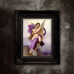 The Abduction of Psyche Poster - Romantic Antique Art Print on Premium Matte Paper