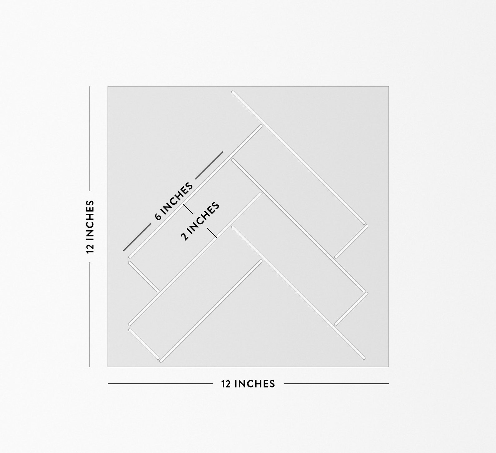 Tile herringbone Stencil DIY Projects Easy to Use Etsy