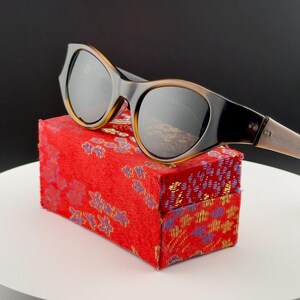 1950/60s Titmus Cabana TS 412 Cat Eye Sunglass Frames Burgundy Yellow Dots VTG Cat Eye 1950s Vintage Sunglasses for sale | eBay main image 2